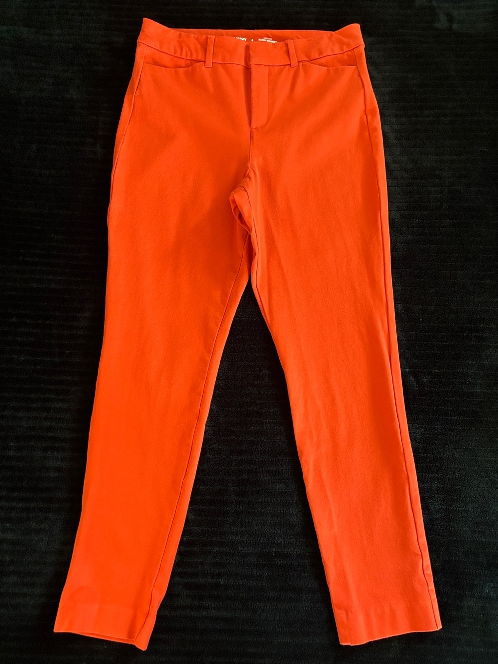 Old Navy Sz 6 Pixie Skinny High Rise Red Orange Pants